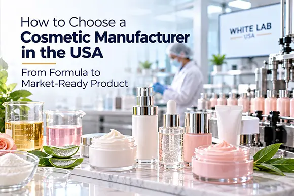 Cosmetic manufacturer in the USA for custom formulation and commercial production