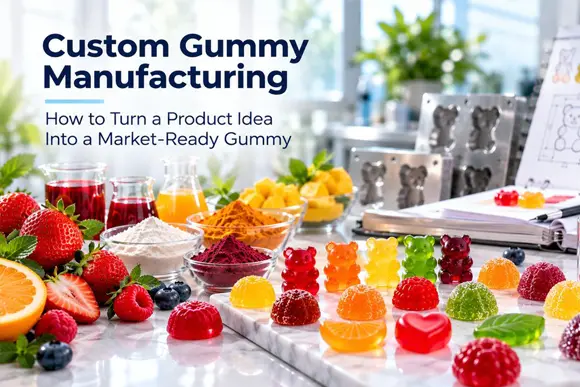 Custom gummy manufacturer in the USA for formulation and commercial production