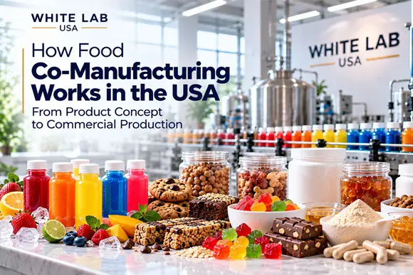 Food co-manufacturing in the USA from product development to commercial production