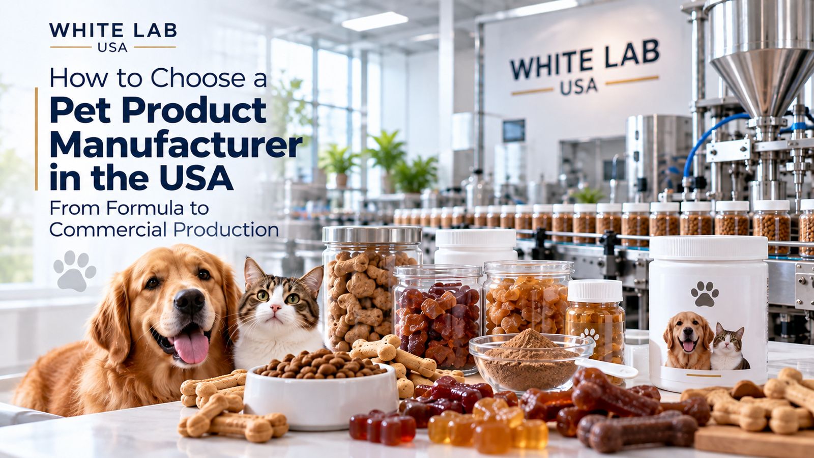 Pet product manufacturer in the USA for private label and custom production